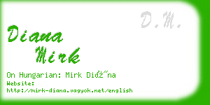 diana mirk business card